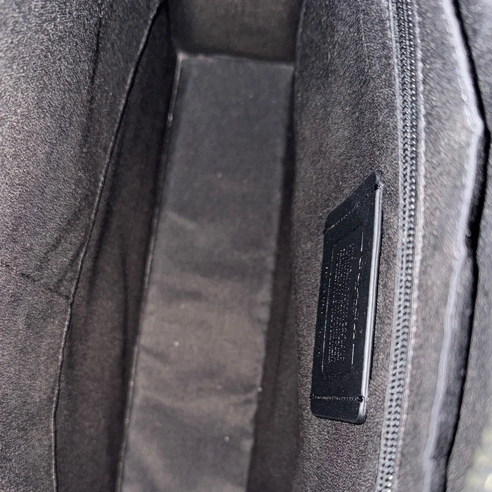 Coach Black/Dark Gray Signature Men's Laptop bag